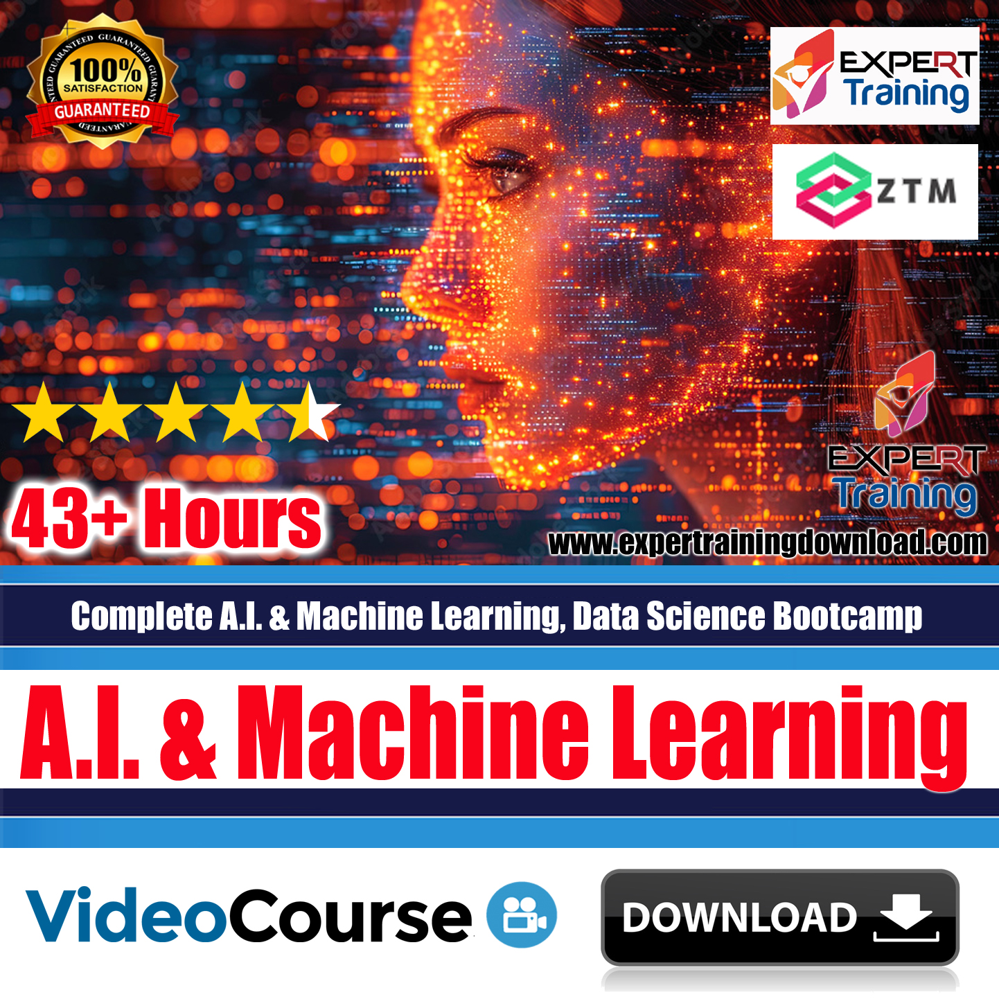 Complete A.I. & Machine Learning, Data Science Bootcamp - Expert Training