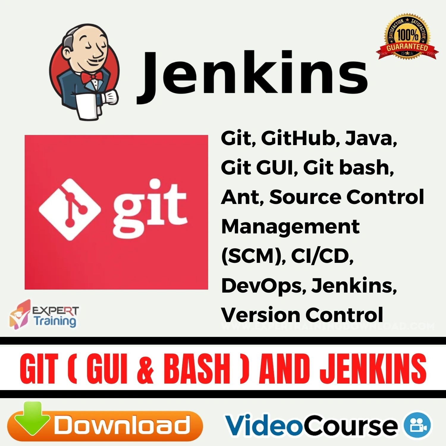 Git ( gui & bash ) and Jenkins - Expert Training
