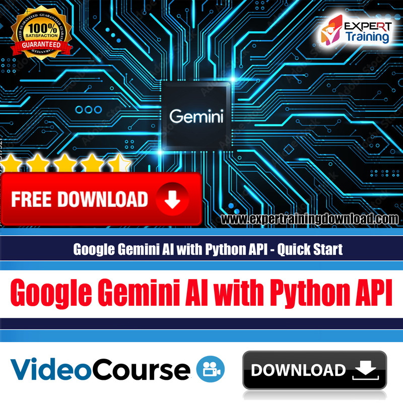 Google Gemini AI with Python API - Quick Start - Expert Training