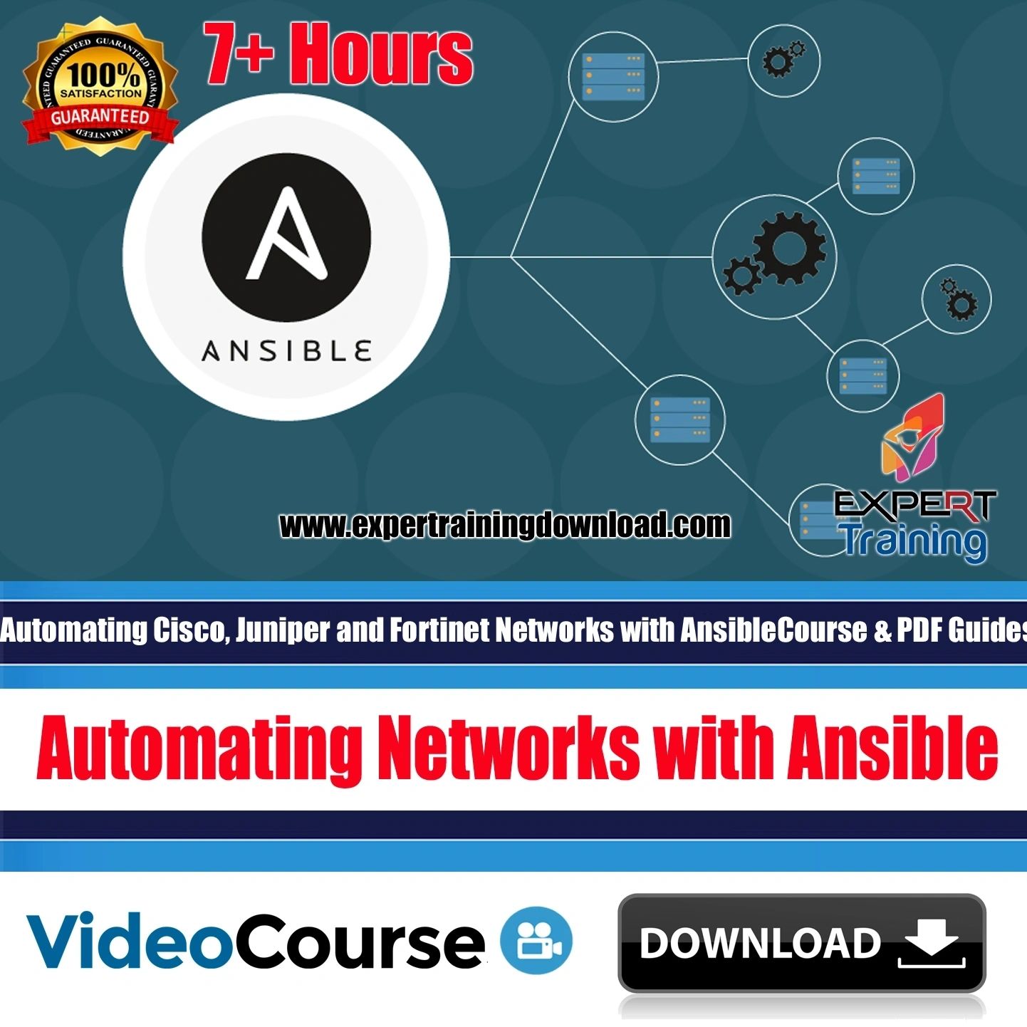 Automating Cisco, Juniper and Fortinet Networks with Ansible Course & PDF Guides