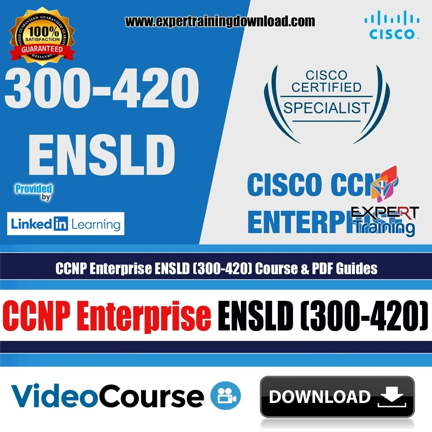 CCNP Enterprise ENSLD (300-420) Course & Practice Exam PDF Guides