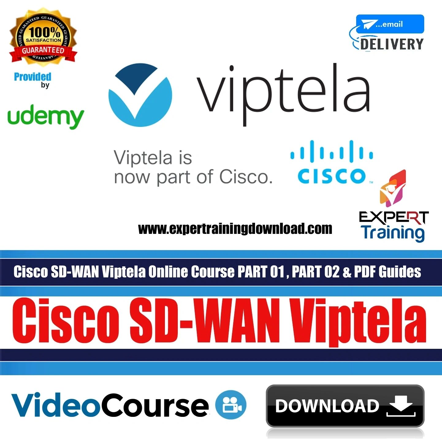 Cisco SD-WAN Viptela Part 1 Part 2 Complete Online Course & PDF Guide