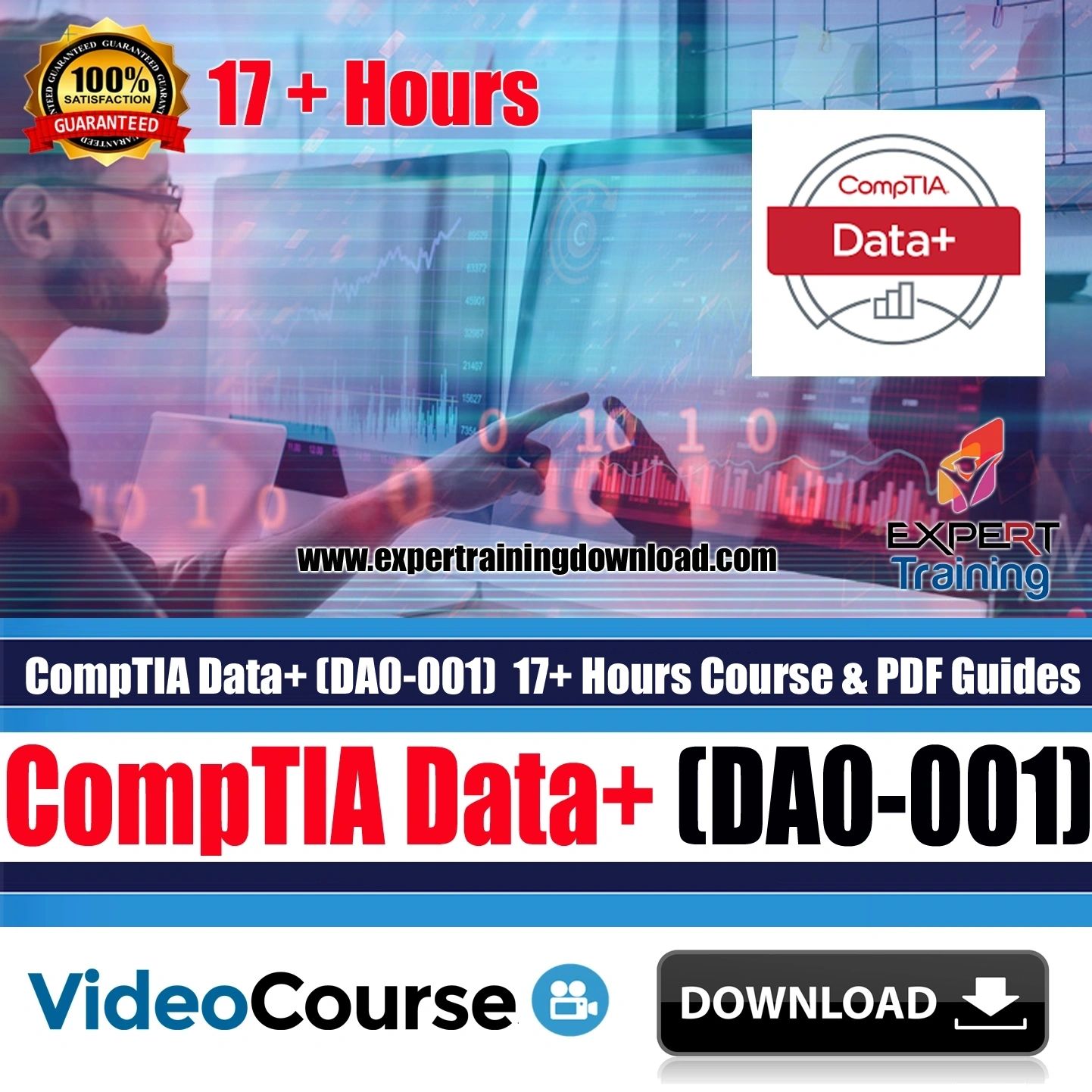 CompTIA Data+ (DA0-001) 17+ Hours Course & PDF Guides Practice Tests