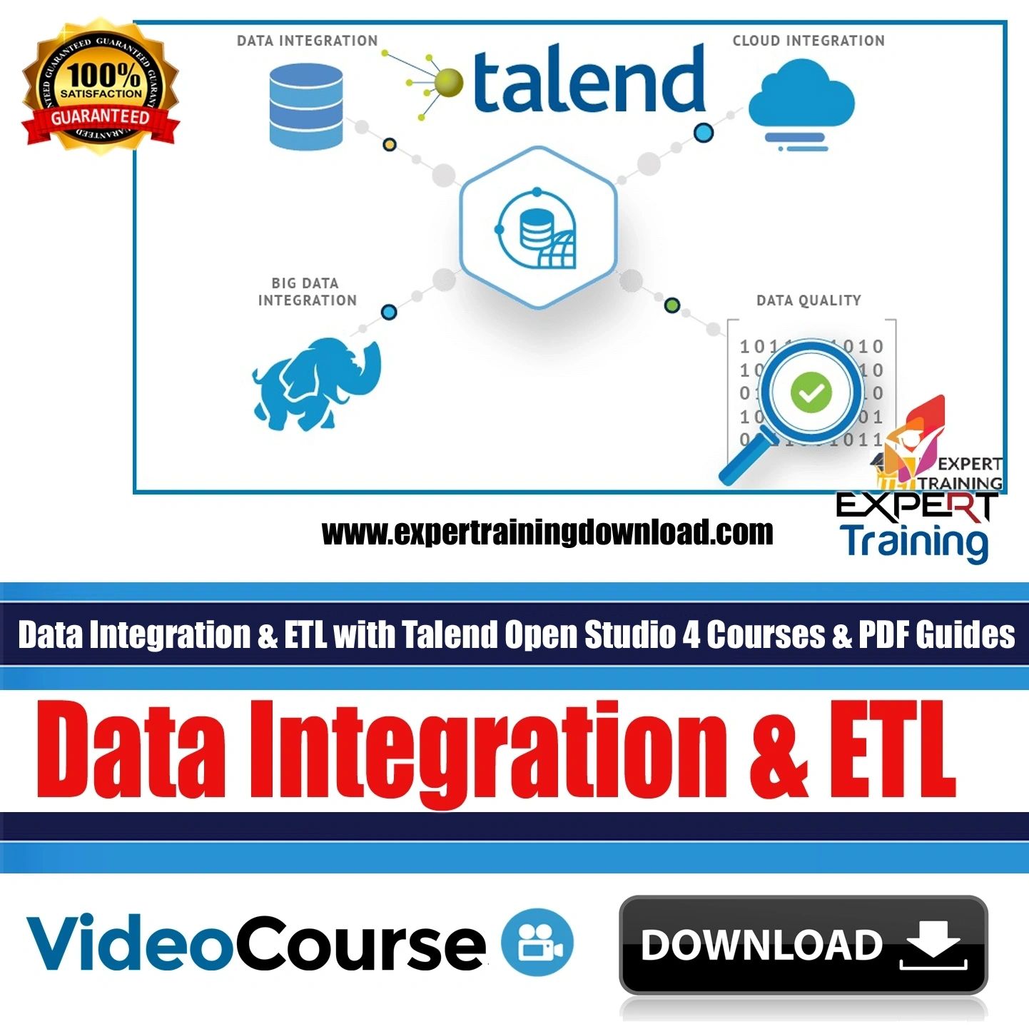 Data Integration & ETL with Talend Open Studio 4 Courses & PDF Guides