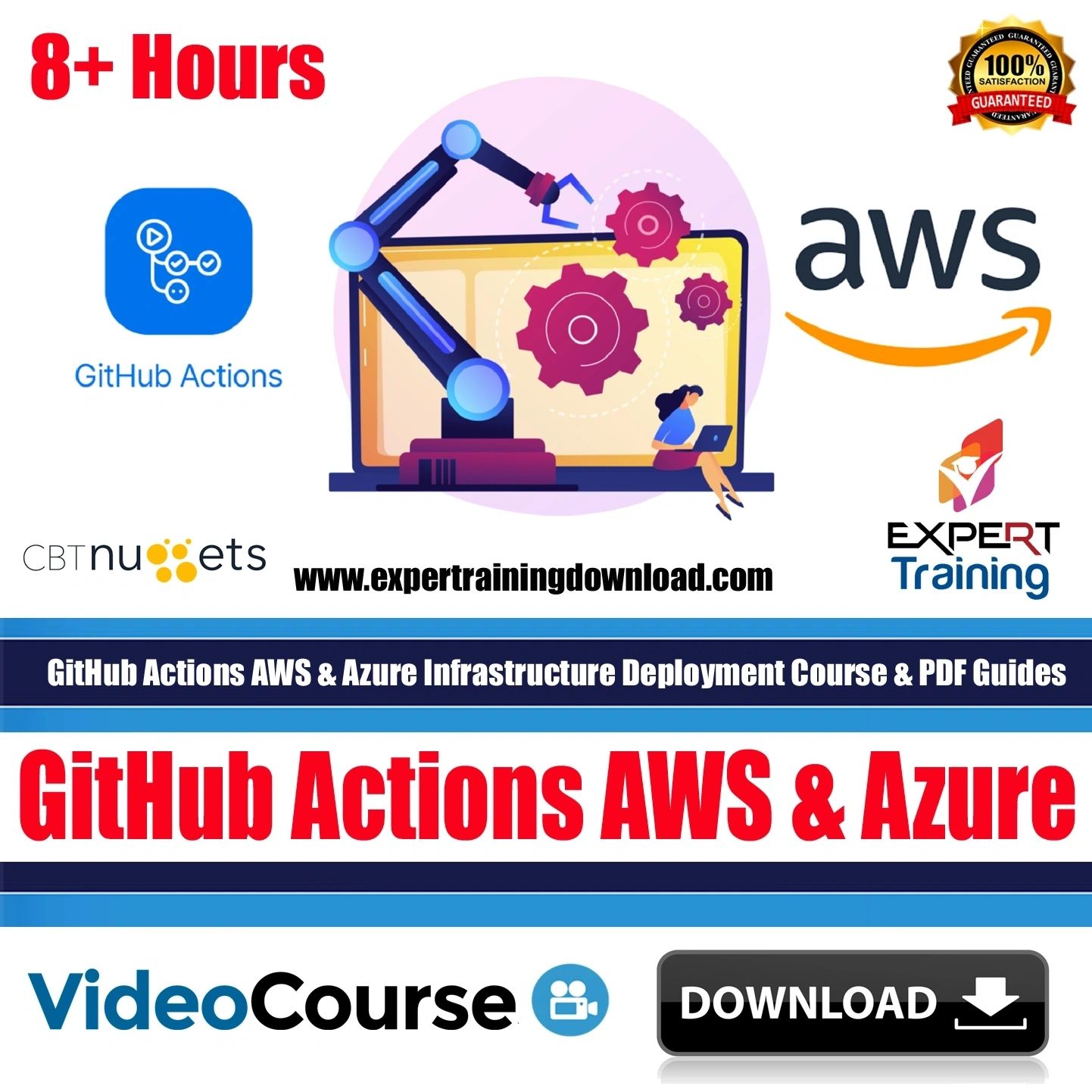 GitHub Actions AWS & Azure Infrastructure Deployment Course & PDF Guides