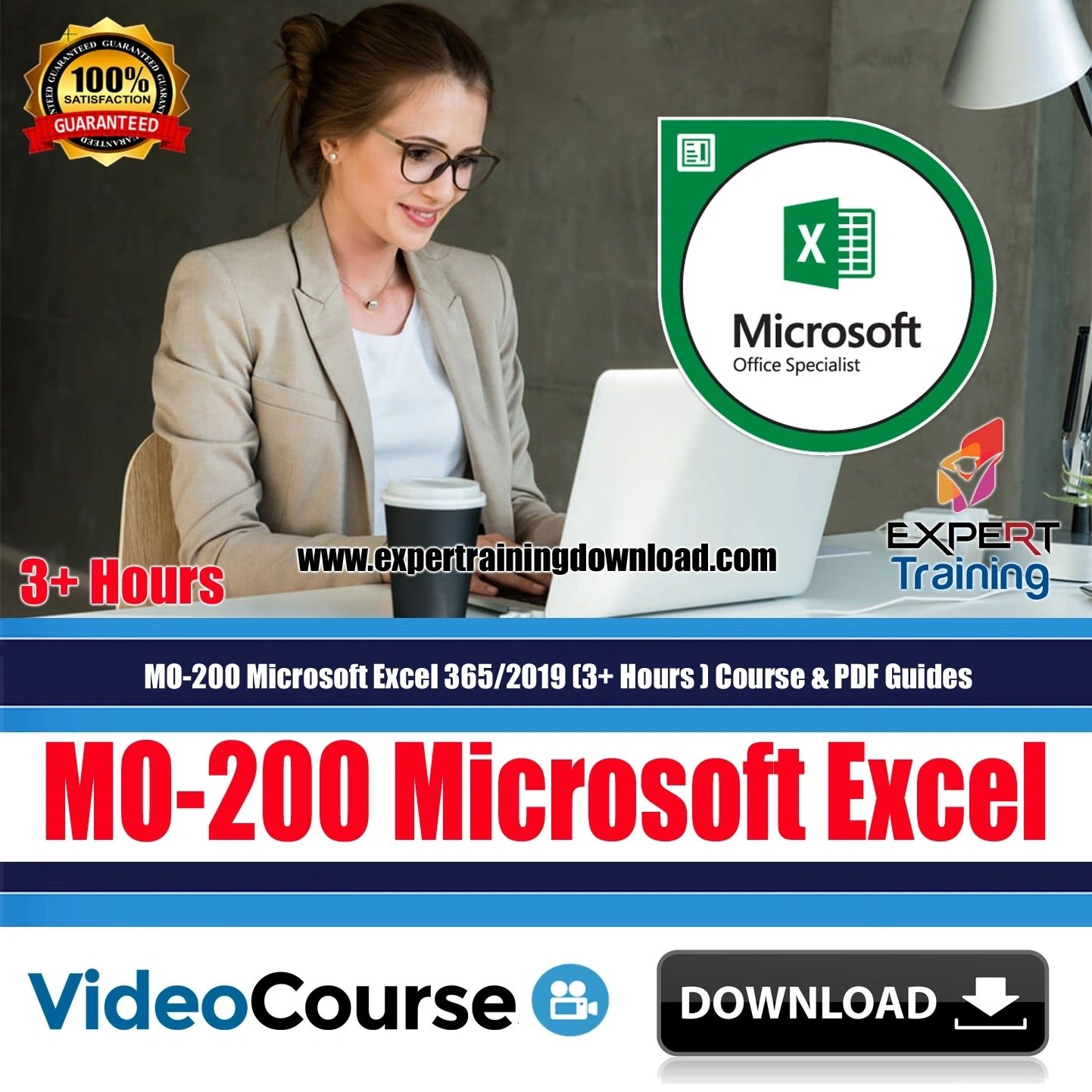 MO-200 Microsoft Excel 365-2019 (3+ Hours ) Course & PDF Guides
