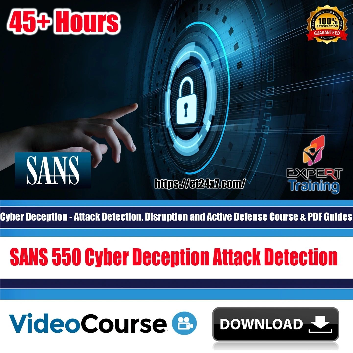 Cyber Deception – Attack Detection, Disruption and Active Defense Course & PDF Guides