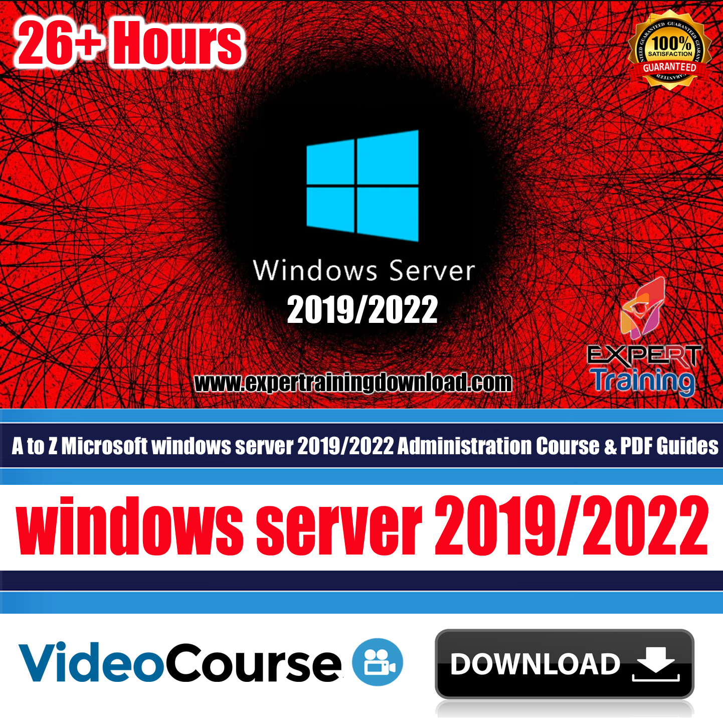 A to Z Microsoft windows server 2019-2022 Administration Course & PDF Guides