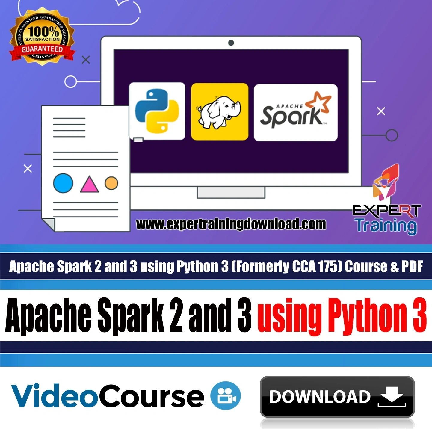 Apache Spark 2 and 3 using Python 3 (Formerly CCA 175) Course & PDF Guides