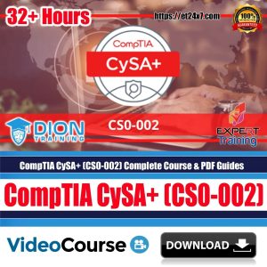 CompTIA CySA+ (CS0-002) Complete Course & PDF Guides