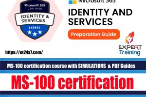 MS-100 certification course with SIMULATIONS & PDF Guides