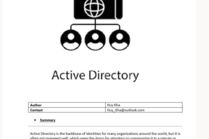 Active Directory Security Assessment (anonymous)
