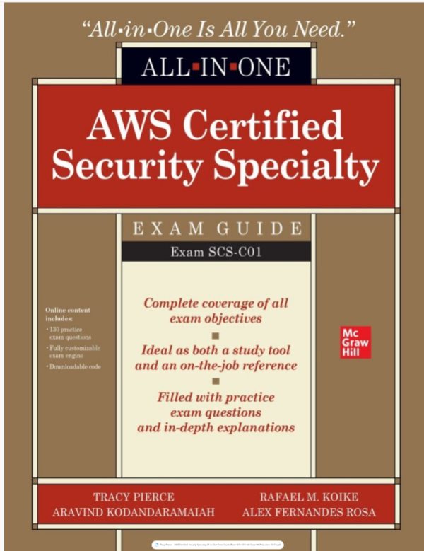 AWS Certified Security Specialty All-in-One Exam Guide (Exam SCS-C01)