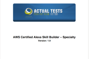 AWS Certified Alexa Skill Builder Specialty