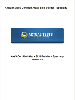 AWS Certified Alexa Skill Builder Specialty
