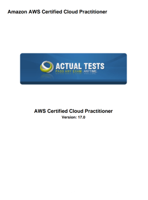 AWS Certified Cloud Practitioner