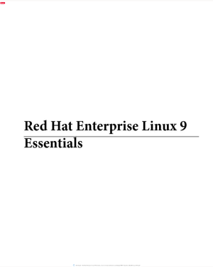 Red Hat Enterprise Linux 9 Essential