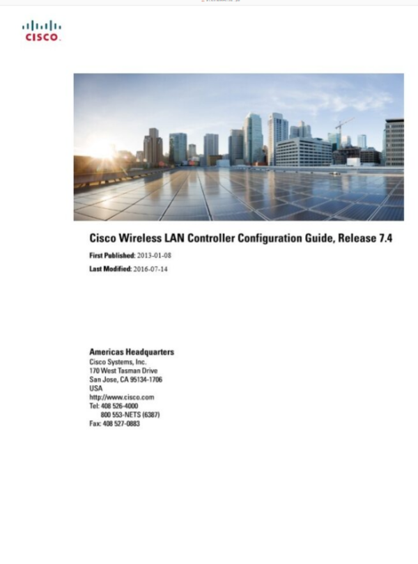 Cisco Wireless LAN Controller Configuration Guide