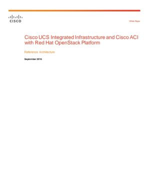 Cisco UCS Integrated Infrastructure and Cisco ACI with Red Hat OpenStack Platform