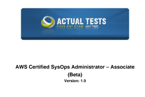 AWSCertifiedSysOpsAdministrator-Associate