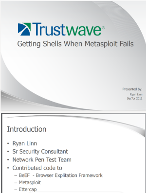 Getting Shells When Metasploit Fails