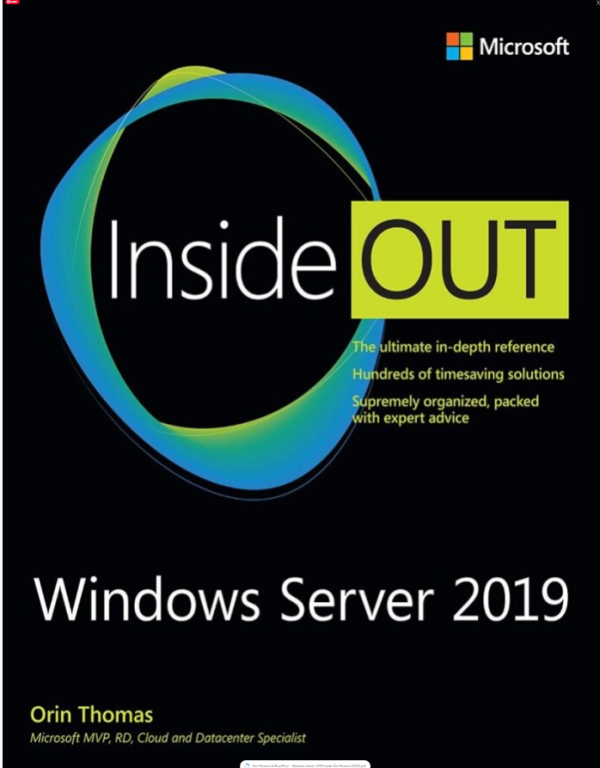 Windows Server 2019 Inside Out-Pearson (2020)