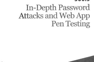 In-Depth Password Attacks and Web App Pen Testing