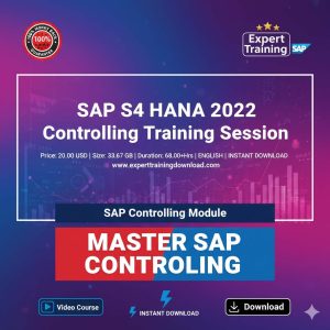 SAP S4 HANA 2022 Controlling Training Session