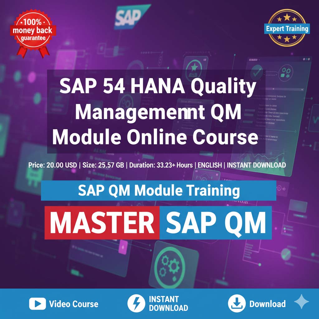 SAP S4 HANA Quality Management QM Module Online Course