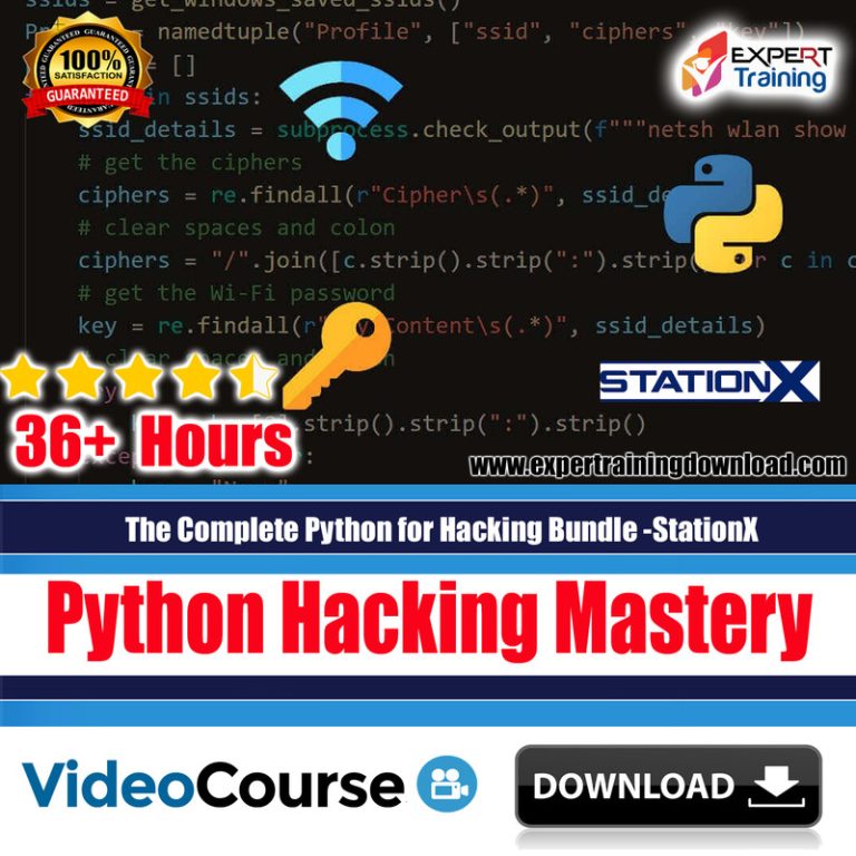 The Complete Python for Hacking Bundle -StationX - Expert Training