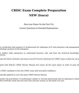 CRISC Exam Complete Preparation Guide