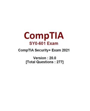 CompTIA Security+ SY0-601 Exam