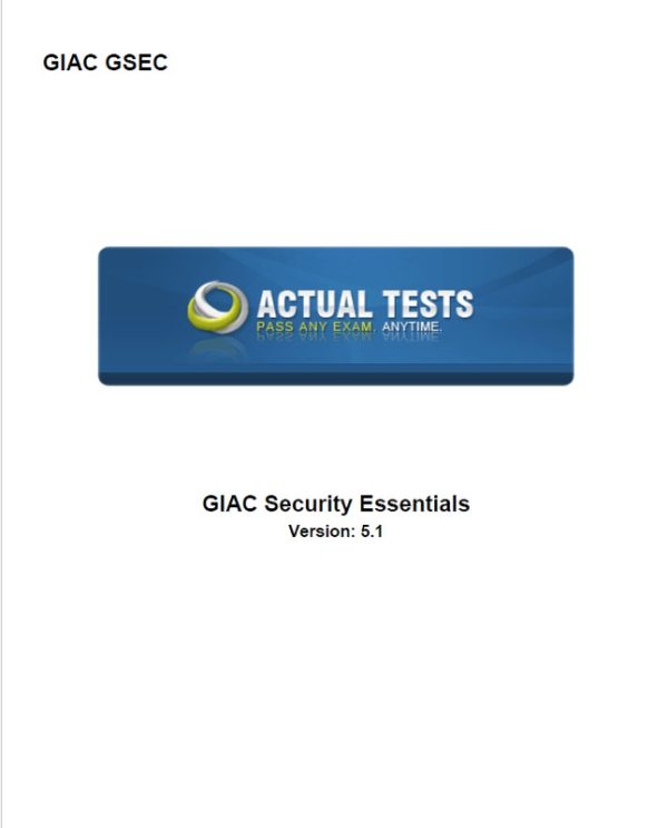 GIAC Security Essentials Version 5.1