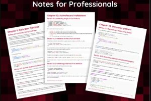 Ruby on Rails Notes for Professionals