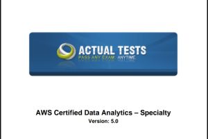 AWS Certified Data Analytics Specialty