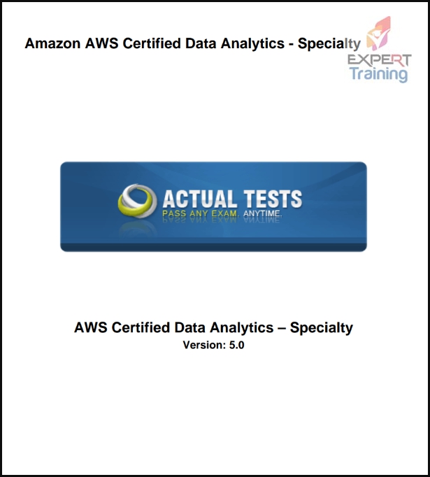 AWS Certified Data Analytics Specialty