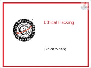 CEHv6 Module 30 Exploit Writing