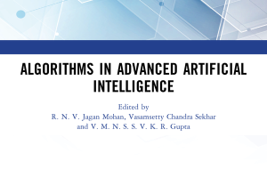 Algorithms in Advanced Artificial Intelligence (2024)
