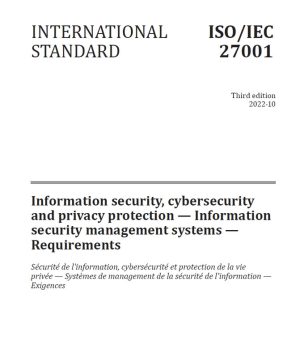 ISO IEC 27001 2022 Information security, cybersecurity and privacy protection