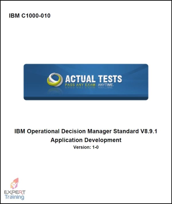 IBM Operational Decision Manager Standard V8.9.1