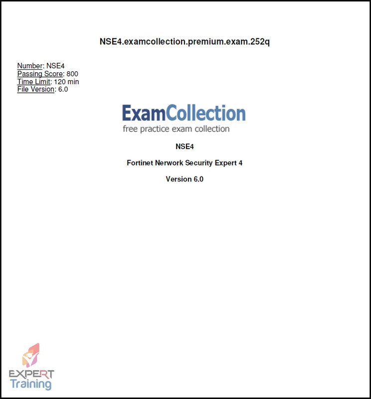 Fortinet Network Security Expert 4 Exam