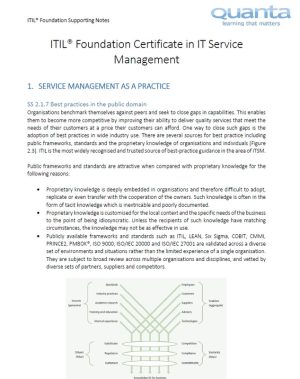 Supporting Notes for Foundation