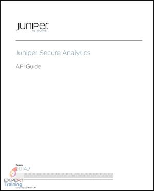 Juniper Secure Analytics API Guide