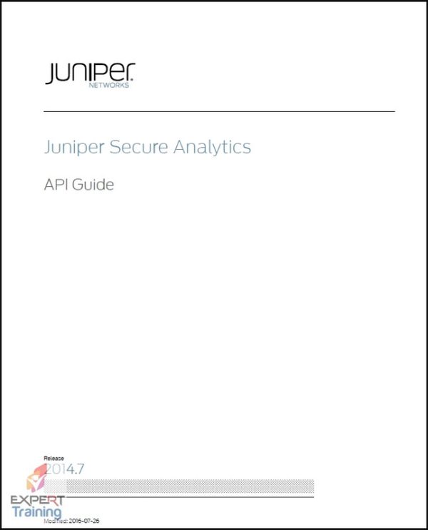 Juniper Secure Analytics API Guide