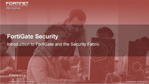 Introduction to FortiGate and the Security Fabric
