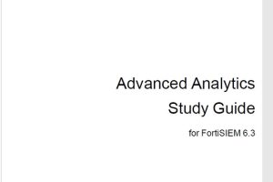 Advanced Analytics 6.3 Study Guide