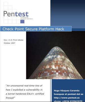 Check Point Secure Platform Hack Techniques