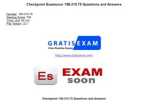 Checkpoint Certification Exam Prep 156-315.75