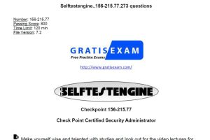 Checkpoint Selftestengine Exam 156-215.77 Guide