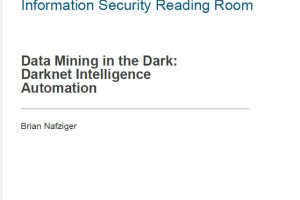 Data Mining in the Dark: Automating Darknet Intelligence (2019)